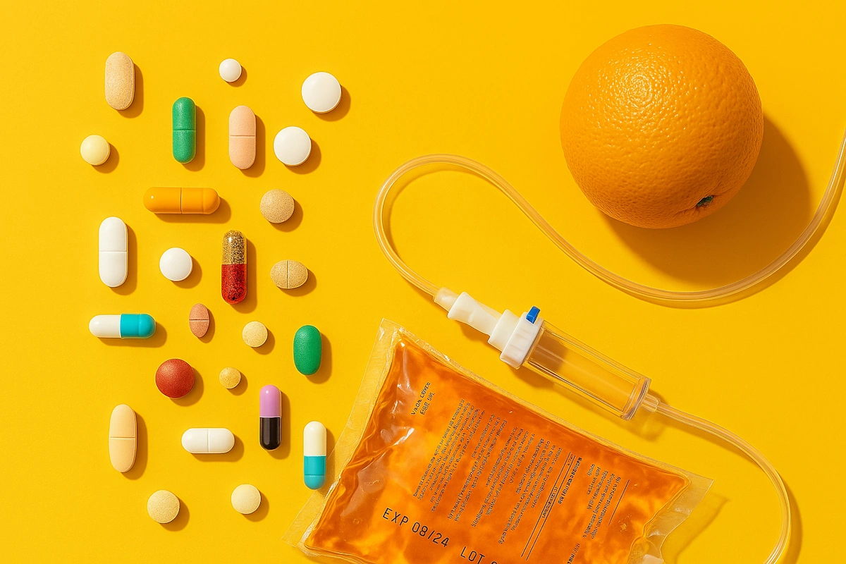 Пациентка проходит IV-терапию в клинике UNION — капельницы для восстановления энергии и здоровья